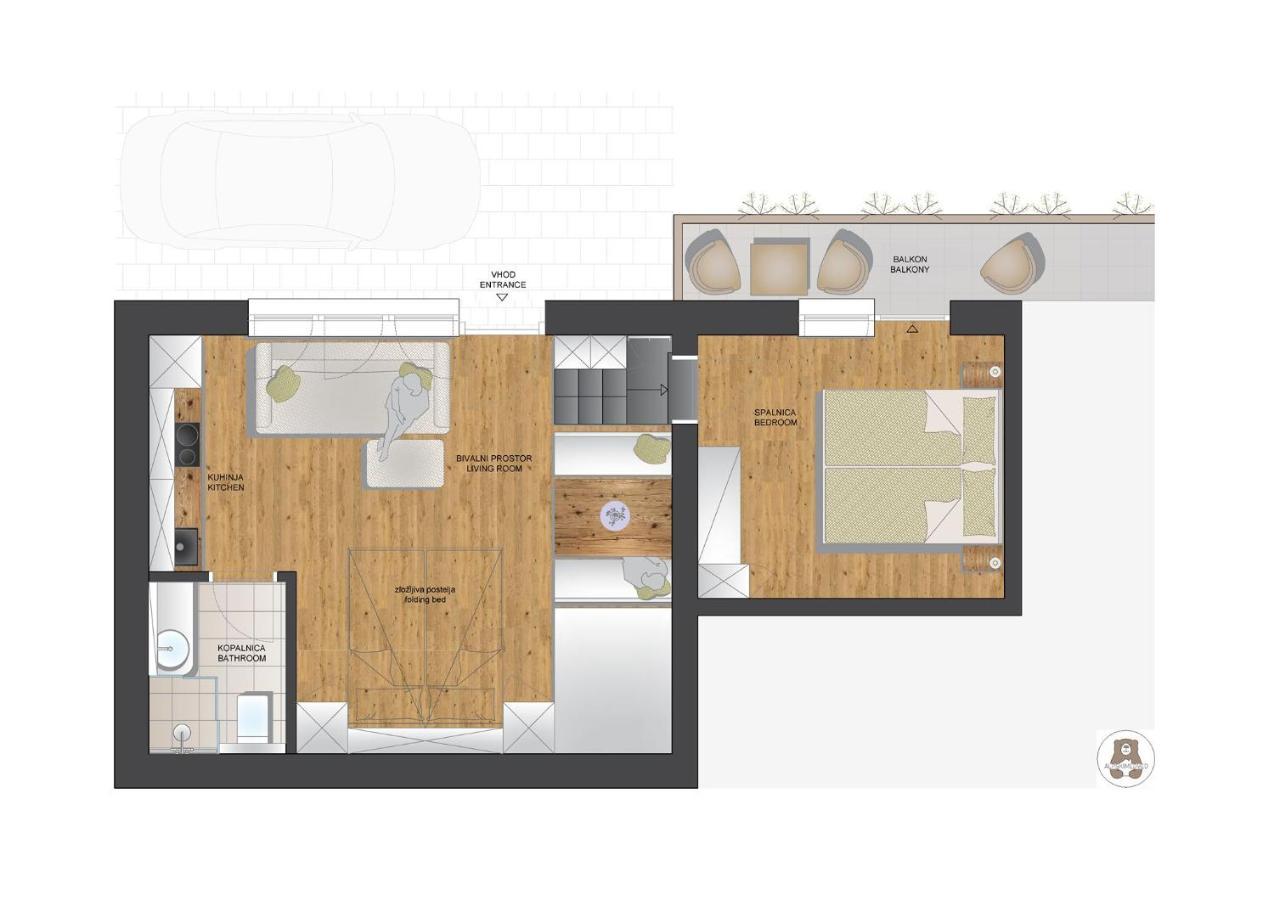 Apartma J.E.Z. Bohinj Luaran gambar